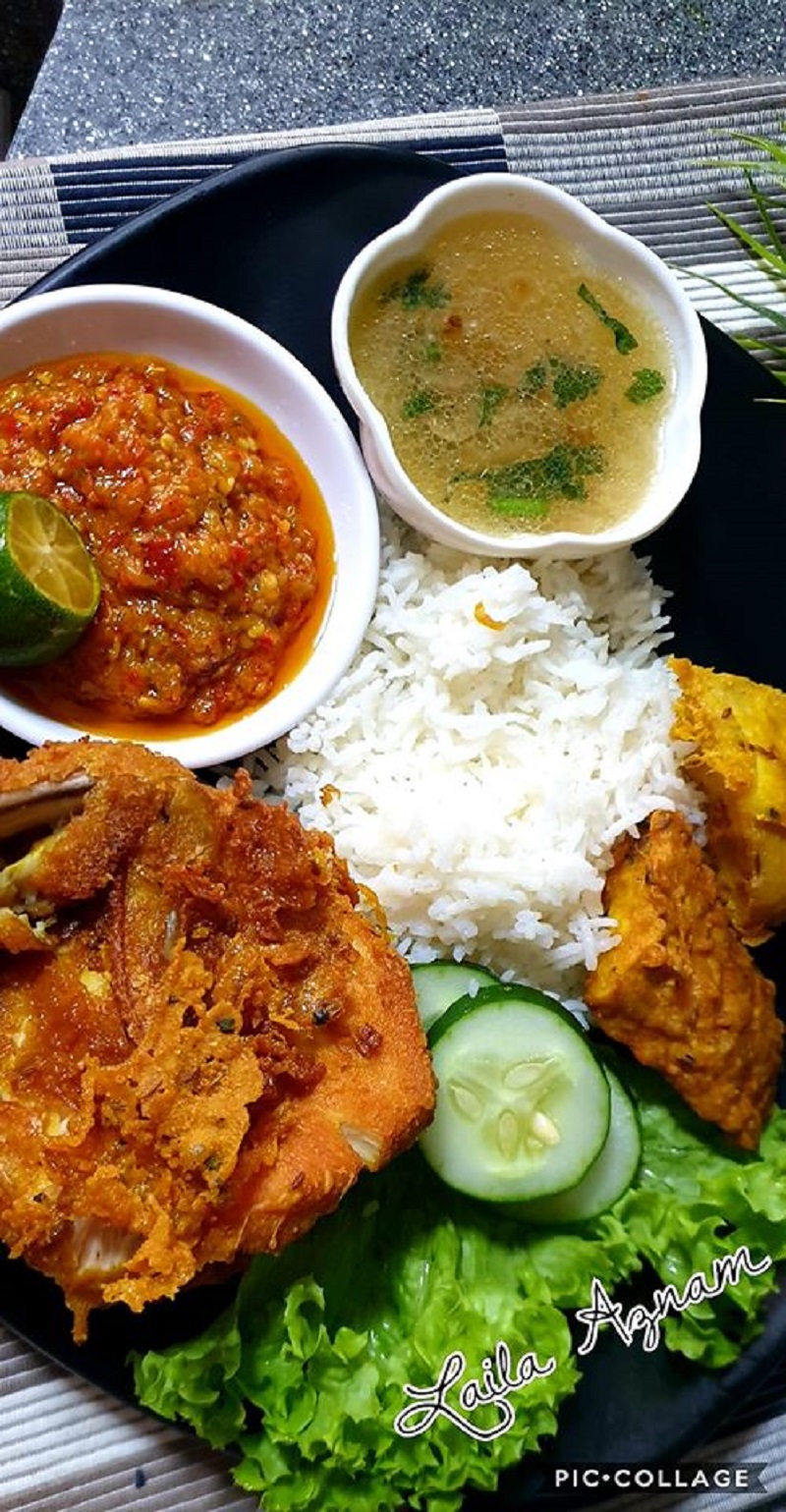 Resepi Nasi Ayam Penyet Original daripada Indonesia Gerenti Melazatkan