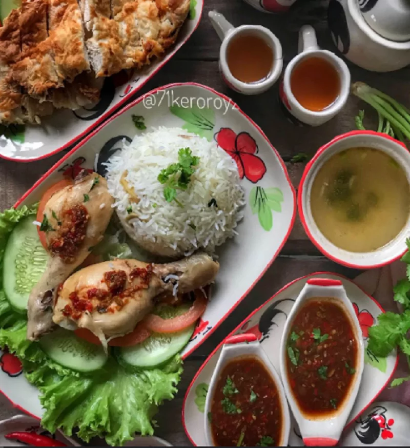Resepi Nasi Ayam Kukus Thai Paling Sedap dan Sesuai Dihidangkan kepada Tetamu! 1 nasi ayam thai