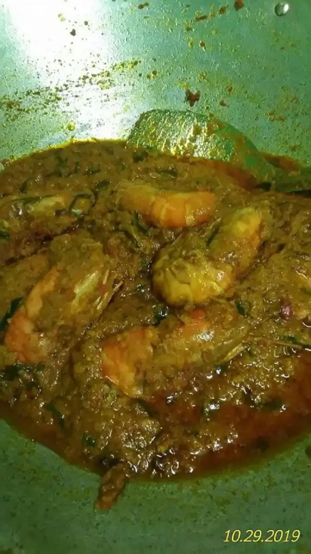 rendang udang galah