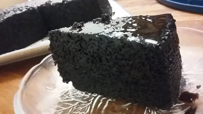 kek coklat blender
