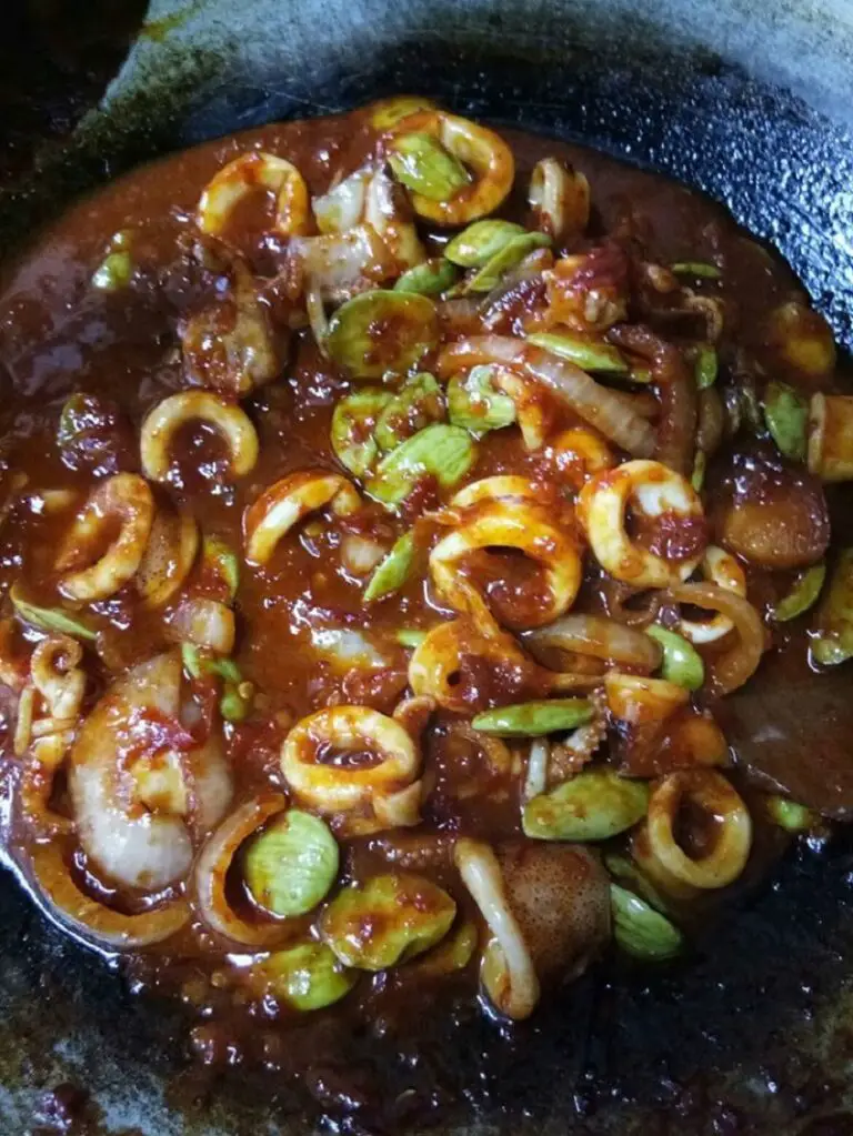 Sambal Tumis Sotong Petai (Mudah dan Sedap)