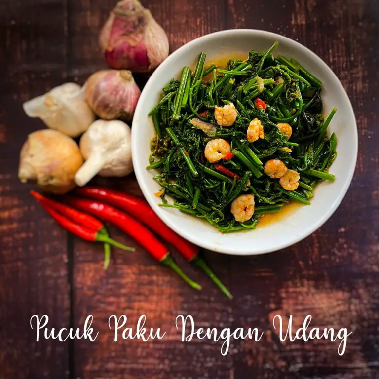 Resepi Pucuk Paku Tumis (Sama Udang )