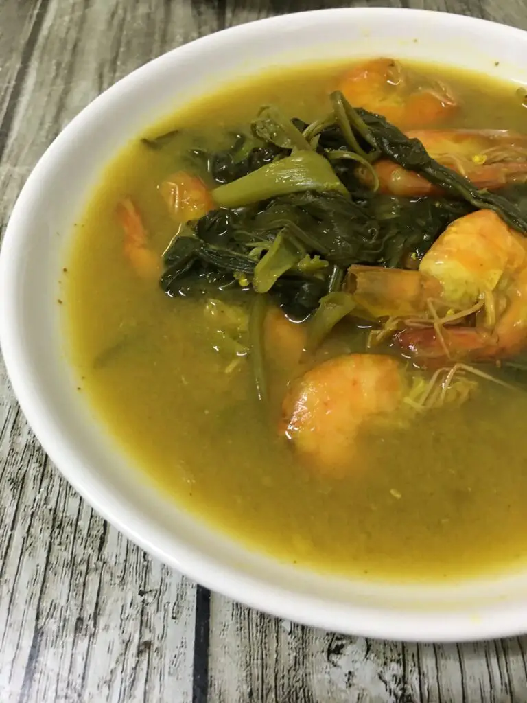 Resepi Tempoyak Udang Kangkung (Masakan Kampung)