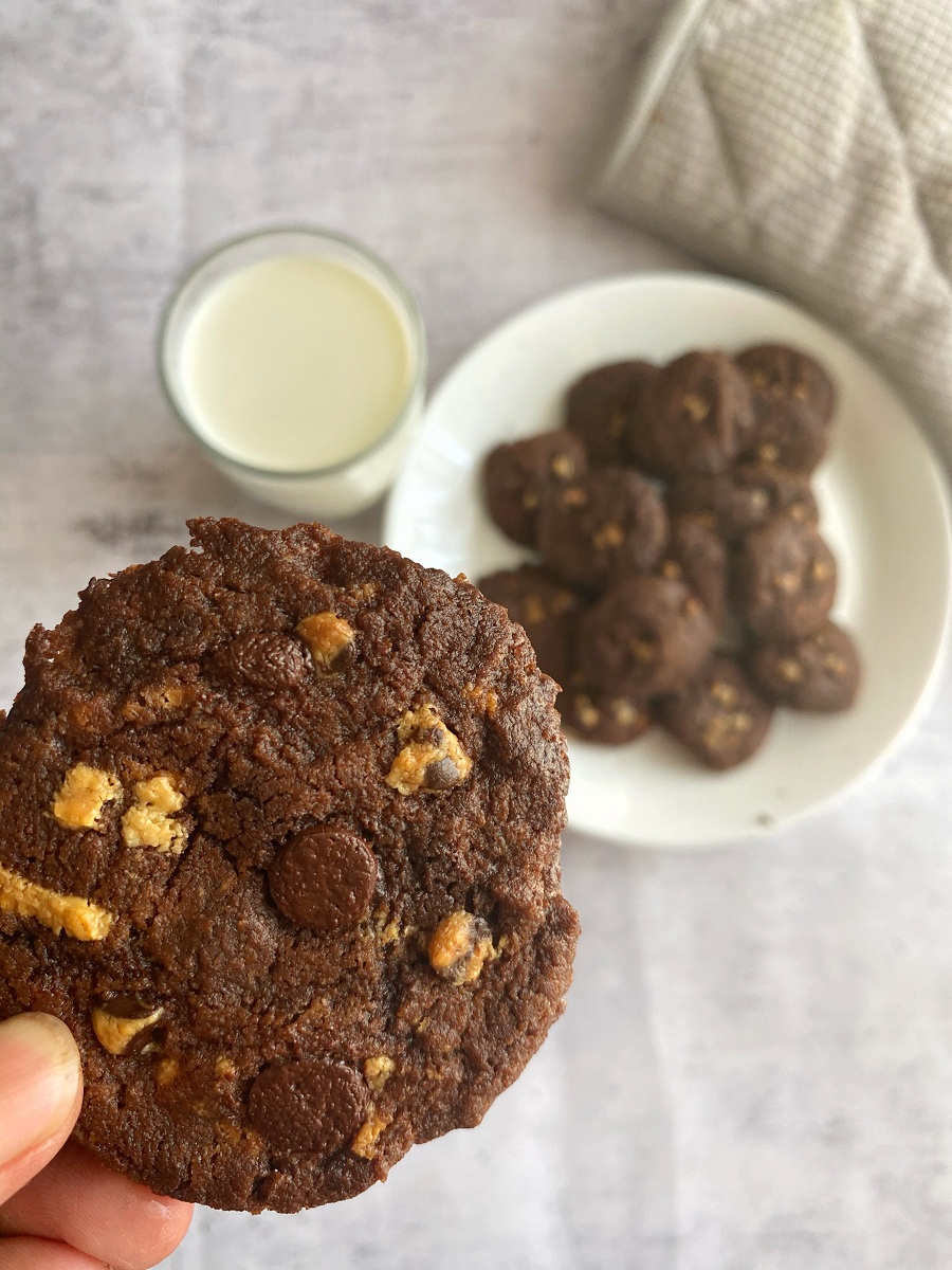 Resepi Double Choc Cookies Buat Sendiri Lagi Sedap 3