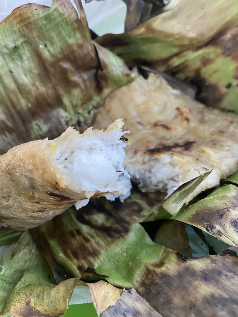 Resepi Lempeng Pisang Inti Kelapa Daun Pisang Warisan Berzaman