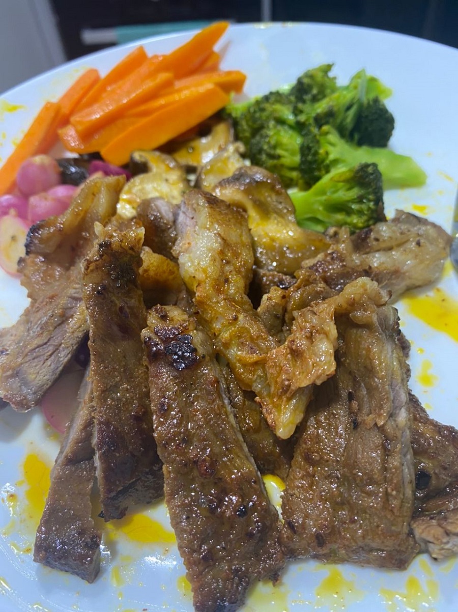 Resepi Steak Striploin Dengan Brokoli Dan Beetroot Ala Mat Saleh 2