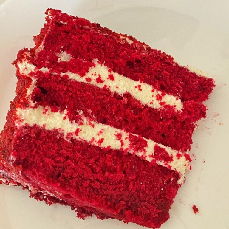 Resepi Kek Butter Viral Red Velvet Versi Merah Menyala