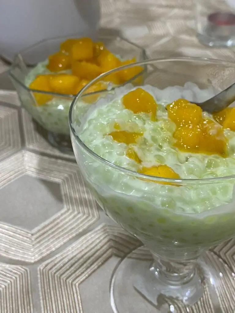 Resepi Puding Sagu Pandan Dengan Mangga Makan Sejuk Syiok Sekali