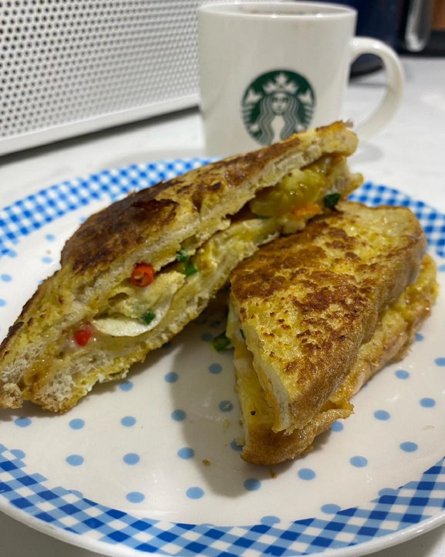 Resepi Sandwich Gril Telur Cheese Sarapan Pagi 1