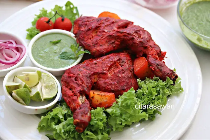 10 Kumpulan Resepi Ayam Tandoori (Ala Kedai Mamak)