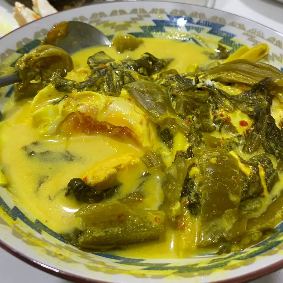 Resepi Lemak Cili Api Telur Masin Sawi Jeruk